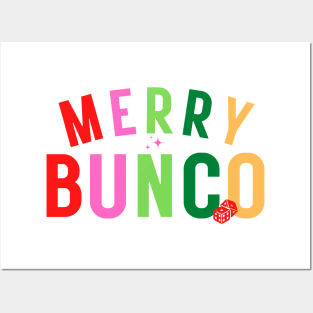 Bunco Christmas Gift Merry Bunco Dice Game Posters and Art